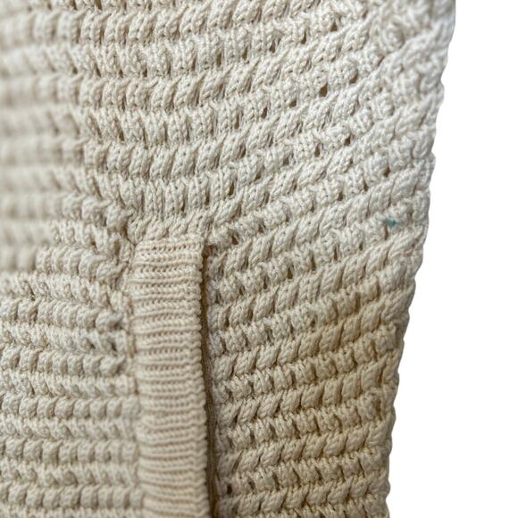 DKNY Men's 100% Merino Wool Full Zip Cardigan Sweater Beige Size XL - Picture 10 of 11